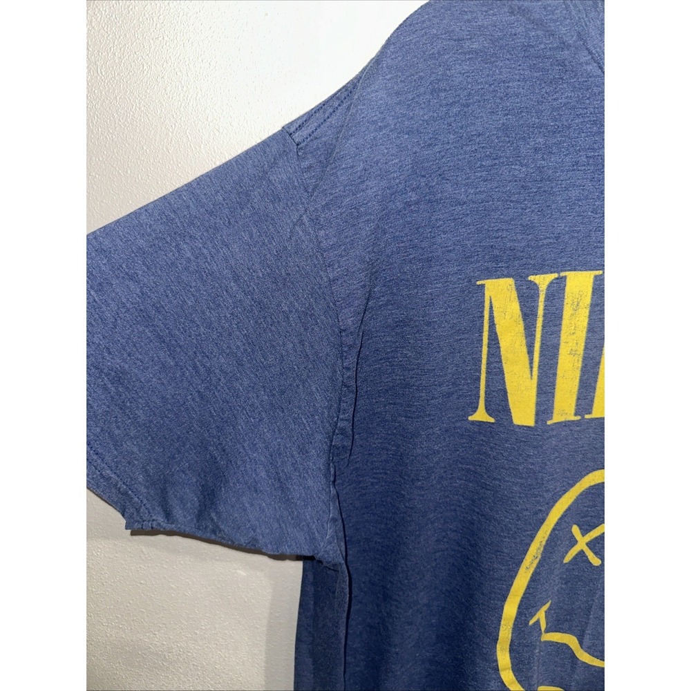 Men Nirvana Blue Shirt Cotton Polyester . Used Good Condition. Size 2xL - Picture 3 of 8